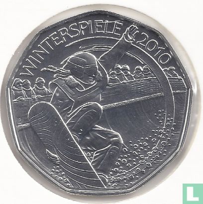 Autriche 5 euro 2010 (special UNC) "Winter Olympics in Vancouver - Snowboarding" - Image 1