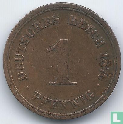 German Empire 1 pfennig 1876 (D) - Image 1
