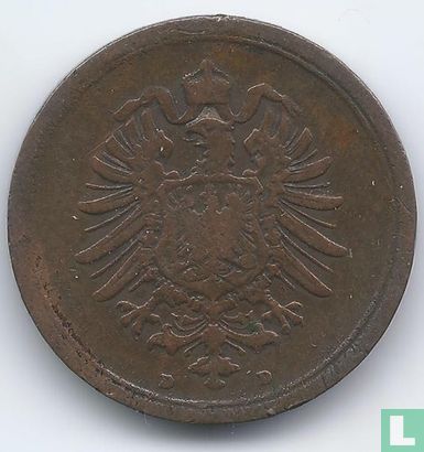 Duitse Rijk 1 pfennig 1876 (D) - Afbeelding 2