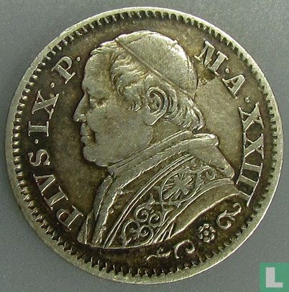 États pontificaux 10 soldi 1868 (type 2) - Image 2