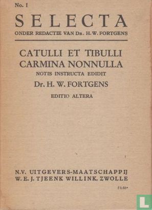 Catulli et Tibulli Carmina nonnulla - Bild 1