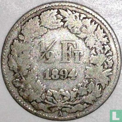 Zwitserland ½ franc 1894 - Afbeelding 1