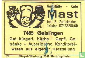 Gaststätte Café Mast - B.Zollickhofer