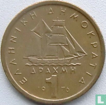 Griekenland 1 drachma 1976 - Afbeelding 1