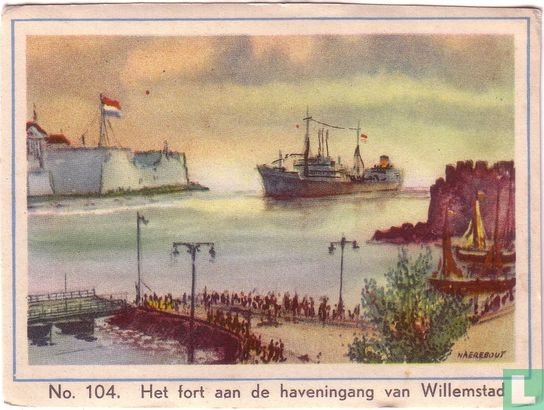 Het fort aan de haveningang van Willemstad - Afbeelding 1