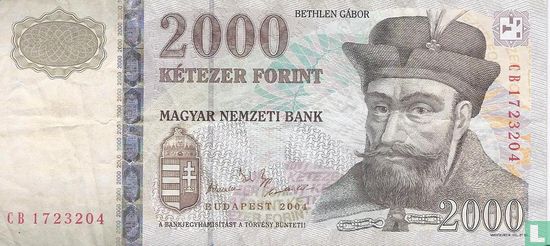 Hongarije 2.000 Forint 2004