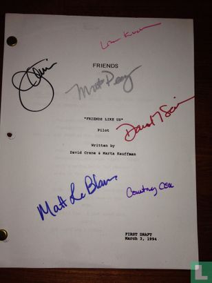 Origineel script + handtekeningen acteurs "Friends" - Afbeelding 1