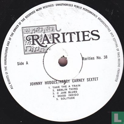 Johnny Hodges/Harry Carney Sextet  - Afbeelding 3