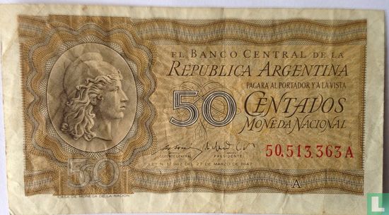 Argentinië 50 Centavos 1950 - Afbeelding 1