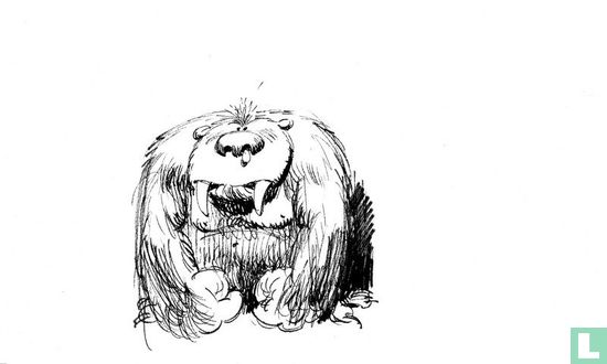 Franquin originele tekening monster 4 - Afbeelding 2