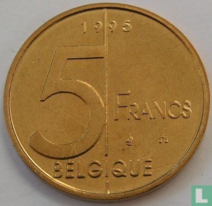 België 5 francs 1995 (FRA) - Afbeelding 1