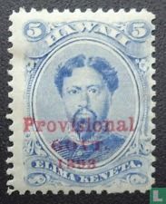 Provisional administration - red overprint
