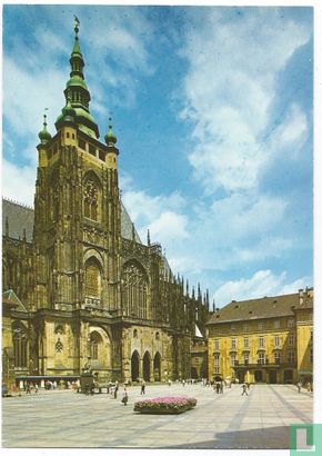 Praha, Third Castle courtyard and the St. Vitus Cathedral - Afbeelding 1