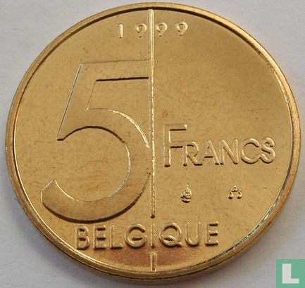 België 5 francs 1999 (FRA) - Afbeelding 1