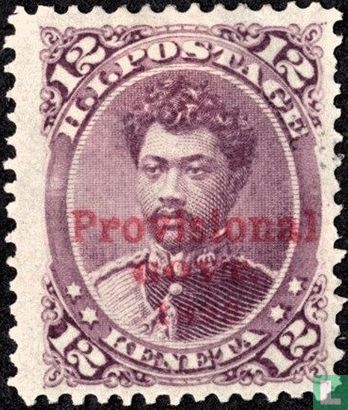 Provisional administration - red overprint