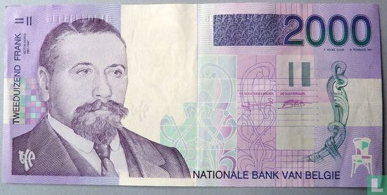 Belgium 2,000 Francs ND (1994-2001) - Image 1