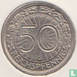 Duitse Rijk 50 reichspfennig 1938 (zonder hakenkruis - G) - Afbeelding 2