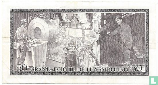 Luxemburg 50 Francs (P55b) - Bild 2