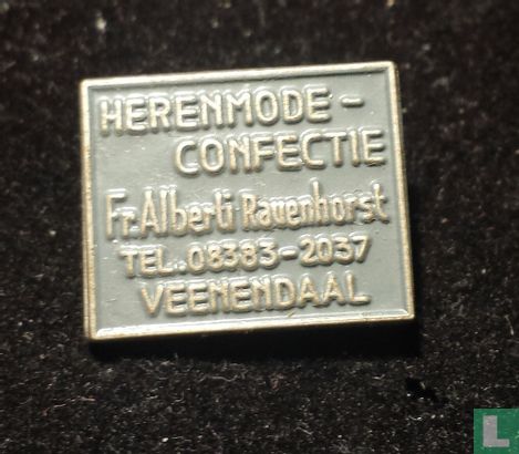 Herenmode-confectie Fr. Alberti Ravenhorst Tel. 08383-2037 Veenendaal [grijs]