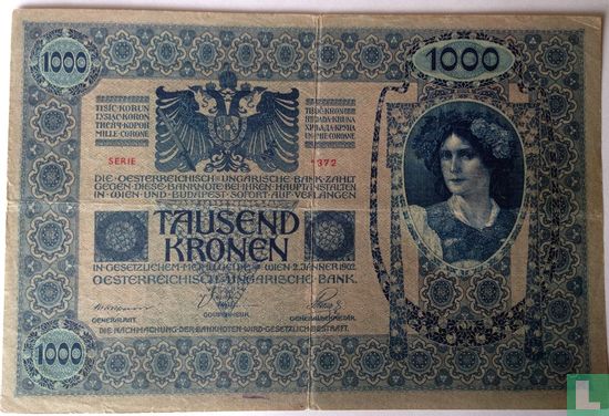 Hungary 1,000 Korona ND (1920) - Image 2