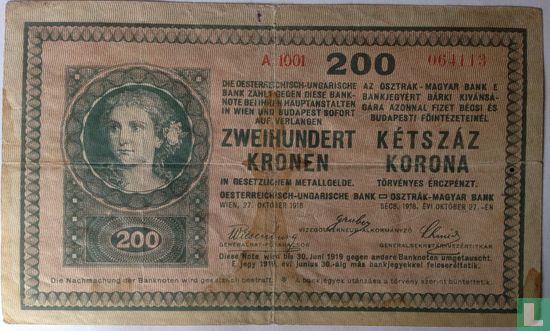 Hongrie 200 Korona 1918 - Image 1