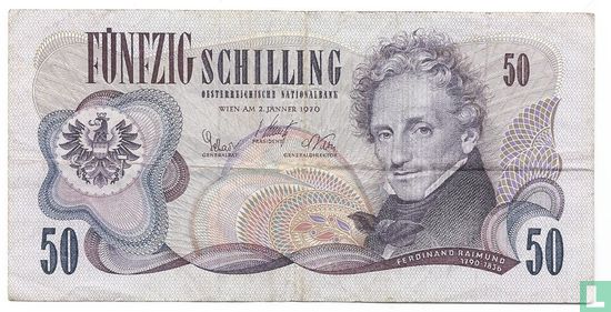 Austria 50 Schilling 1970 - Image 1