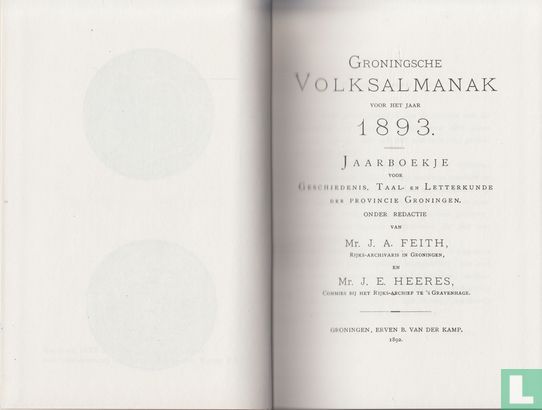 Groningsche Volksalmanak 1893 - Image 3