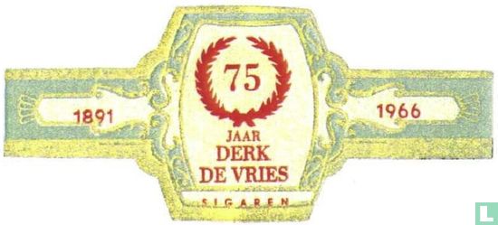 75 ans Derk de Vries cigares-1891-1966  - Image 1