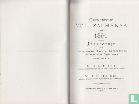 Groningsche Volksalmanak 1891 - Image 3