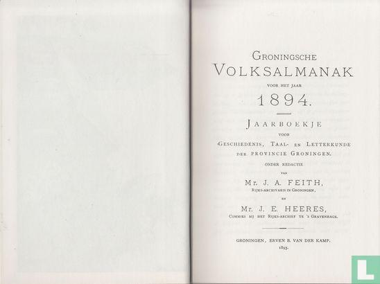 Groningsche Volksalmanak 1894 - Image 3