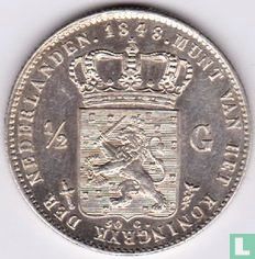 Pays-Bas ½ gulden 1848 - Image 1