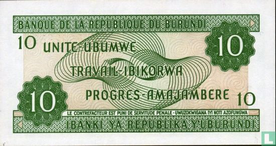 Burundi 10 Francs 2003 - Image 2