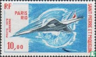 Premier vol commercial du Concorde