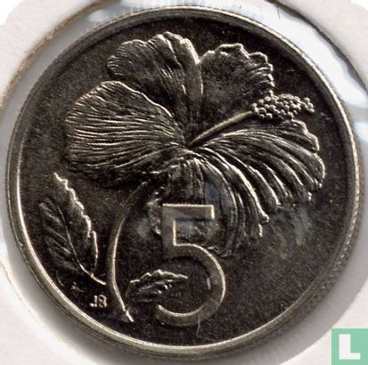 Îles Cook 5 cents 1973 - Image 2