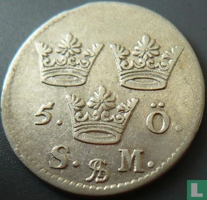 Suède 5 öre S.M. 1692 - Image 2