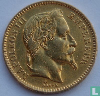 Frankrijk 20 francs 1862 (BB) - Afbeelding 2