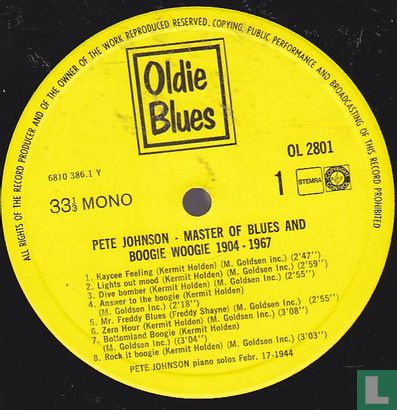 Master of Blues an Boogie Woogie 1904 - 1967 - Afbeelding 3