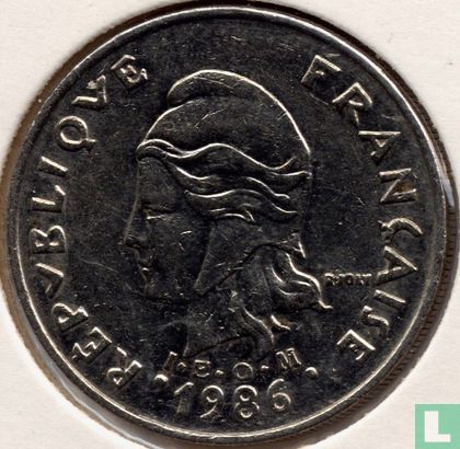 Nieuw-Caledonië 20 francs 1986 - Afbeelding 1