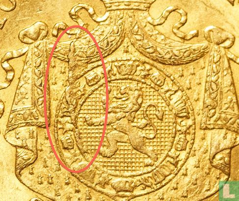 Belgien 20 Franc 1870 (Prägefehler) - Bild 3