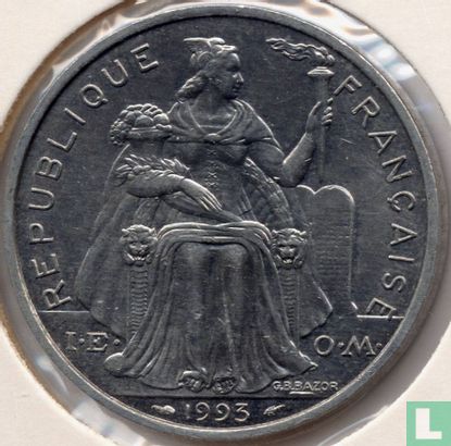 French Polynesia 5 francs 1993 - Image 1