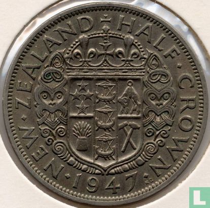 New Zealand ½ crown 1947 - Image 1