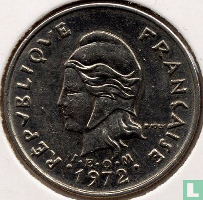 Nieuw-Caledonië 10 francs 1972 - Afbeelding 1