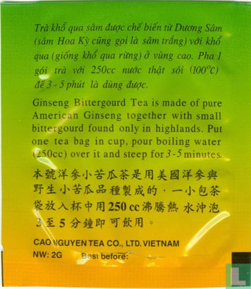 Ginseng Bittergourd Tea  - Image 2