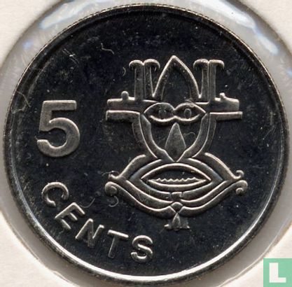 Salomonseilanden 5 cents 1996 - Afbeelding 2