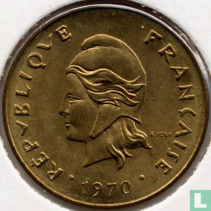 Nieuwe Hebriden 5 francs 1970 - Afbeelding 1