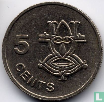 Salomonseilanden 5 cents 1985 - Afbeelding 2