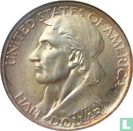 États-Unis ½ dollar 1938 (sans lettre) "Bicentennial Birth of Daniel Boone" - Image 2