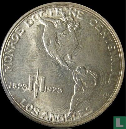 Vereinigte Staaten ½ Dollar 1923 "Monroe doctrine centennial" - Bild 2