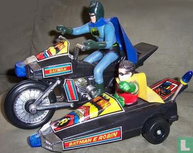 Batcycle & Sidecar Blue Lights
