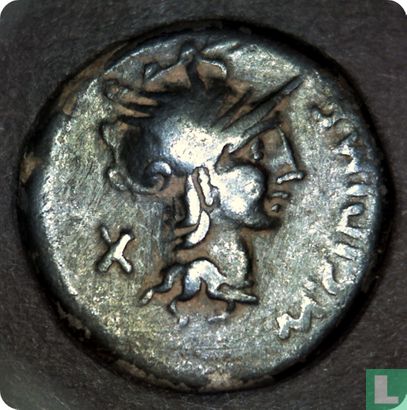 Romeinse Republiek, AR denarius, M. Cipius, Rome, 115-114 v. Chr. - Afbeelding 1